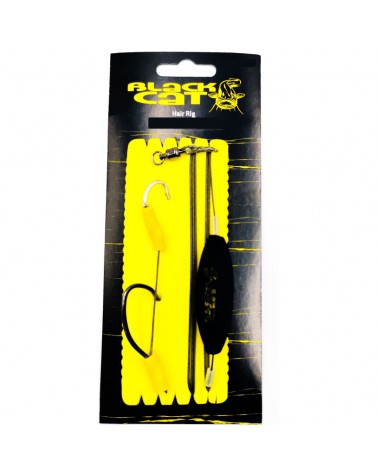 Zestaw sumowy Black Cat Hair Rig L Haczyki 4/0 8/0 100kg 200cm