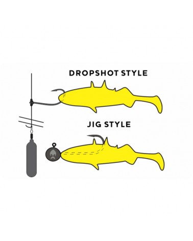 Guma Westin Stanley the Stickleback Shadtail 7,5cm 4g Stickleback