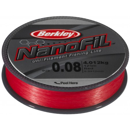 Plecionka Berkley Nanofil LV Red 0,12mm 125m - czerwona
