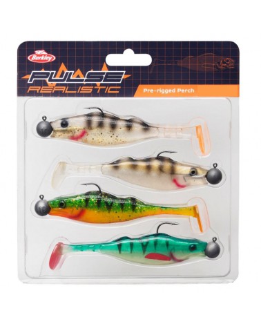 Gumy Berkley Pulse Realistic Perch Prerigged 11cm 12g+10g 4/0