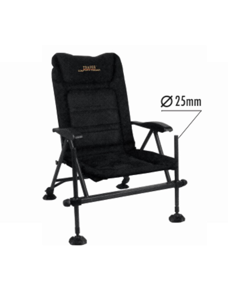 Fotel Comfort Feeder Traper Z Regulwoanym Oparciem