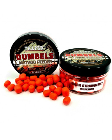 Dumbels Traper Pop-Up Truskawka 8-10mm 30g