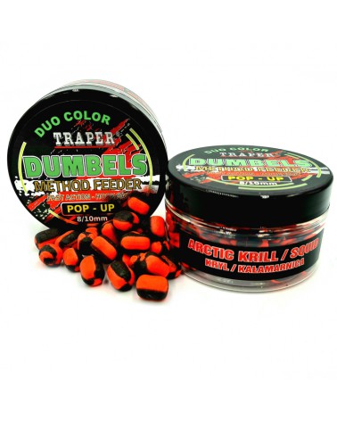 Dumbels Traper Duo Color Pop-Up Kryl/Kałamarnica 8-10mm 30g