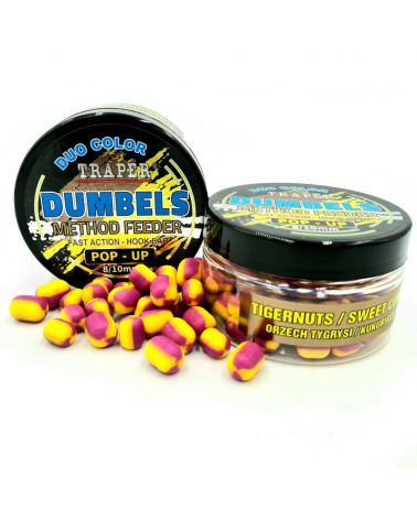 Dumbels Traper Duo Color Pop-Up Orzech Tygrysi/Kukurydza 8-10mm 30g