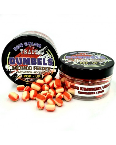 Dumbels Traper Duo Color Pop-Up Truskawka/Krem 8-10mm 30g