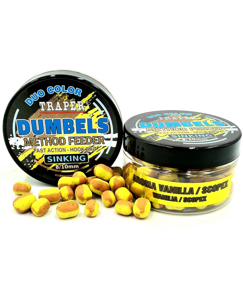Dumbels Traper Duo Color Sinking Wanilia/Scopex 8-10mm 30g