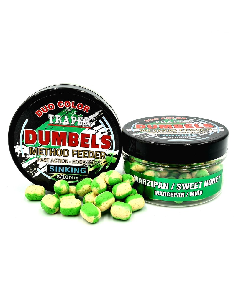Dumbels Traper Duo Color Sinking  Marcepan/Miód 8-10mm 30g