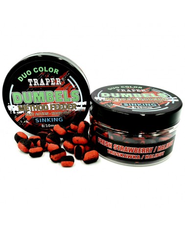 Dumbels Traper Duo Color Sinking Sinking Truskawka/Halibut 8-10mm 30g