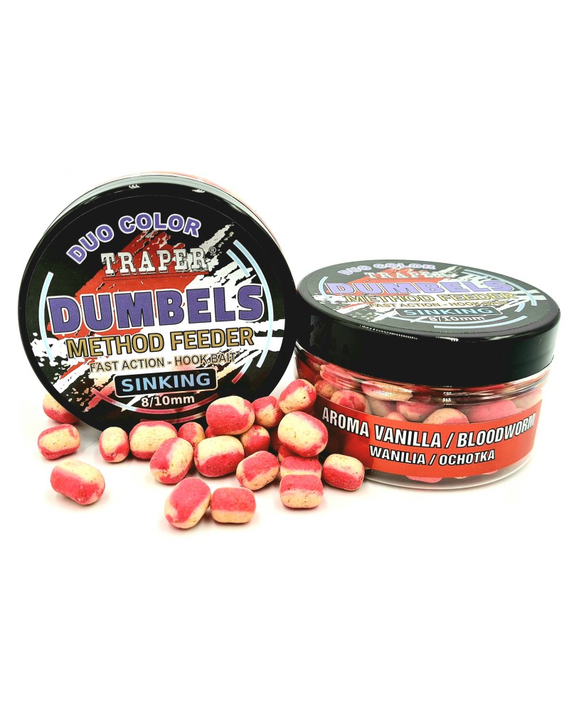 Dumbels Traper Duo Color Sinking Sinking Wanilia/Ochotka 8-10mm 30g