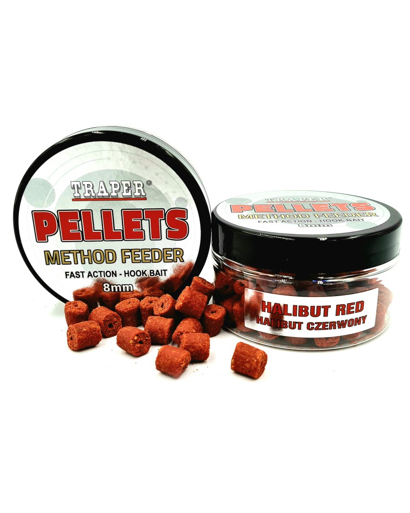 Method Feeder Traper Hook Pellets Halibut Red 8mm 50g