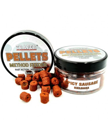 Method Feeder Traper Hook Pellets Kiełbasa 8mm 50g