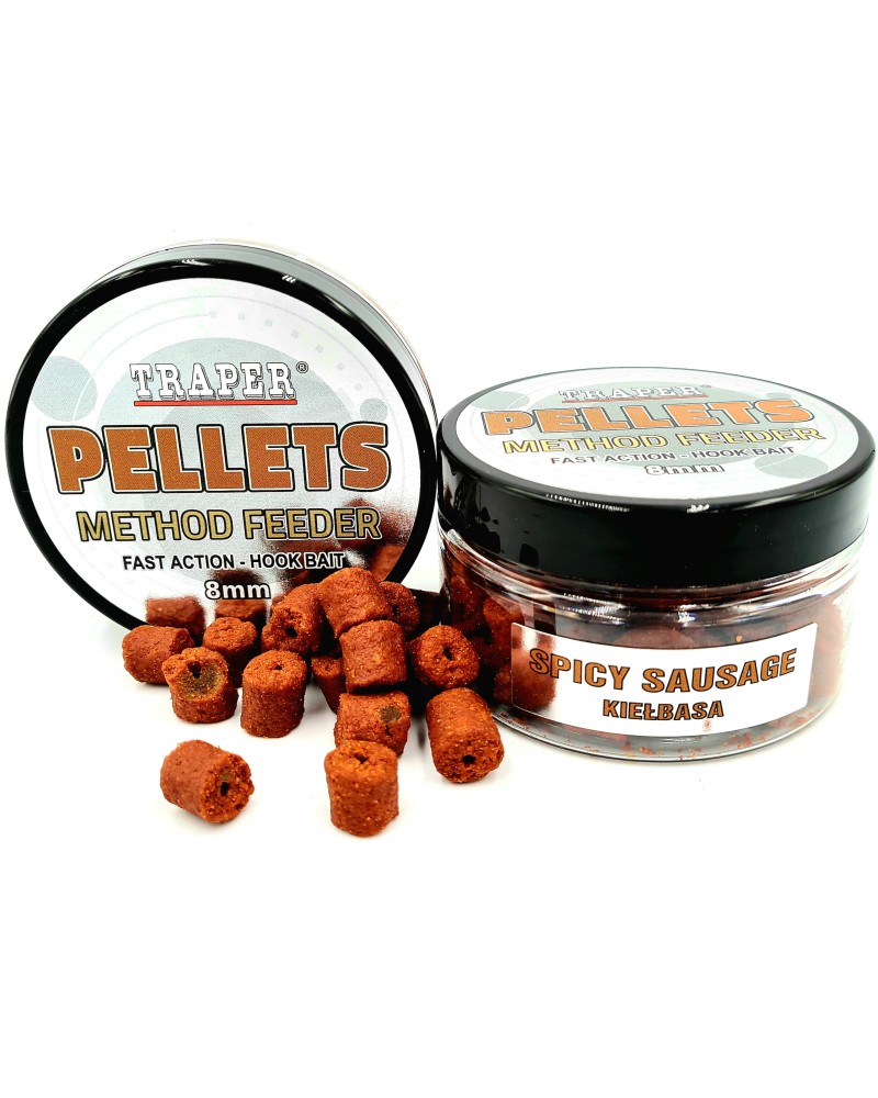 Method Feeder Traper Hook Pellets Kiełbasa 8mm 50g