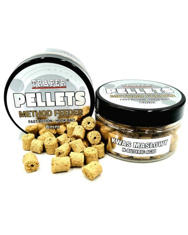Method Feeder Traper Hook Pellets Kwas Masłowy 8mm 50g