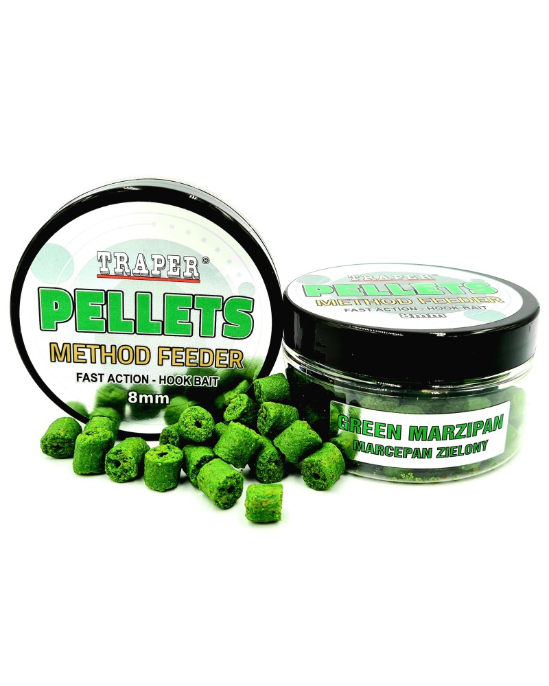 Method Feeder Traper Hook Pellets Marcepan Zielony 8mm 50g