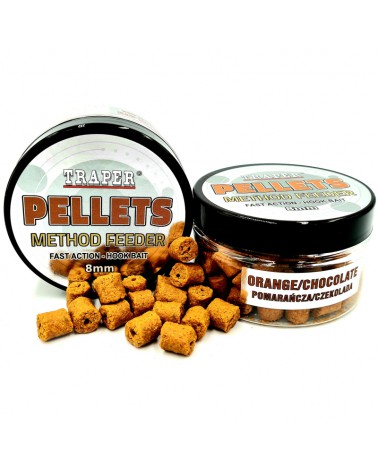 Method Feeder Traper Hook Pellets Pomarańcza/Czekolada 8mm 50g