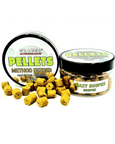 Method Feeder Traper Hook Pellets Scopex 8mm 50g
