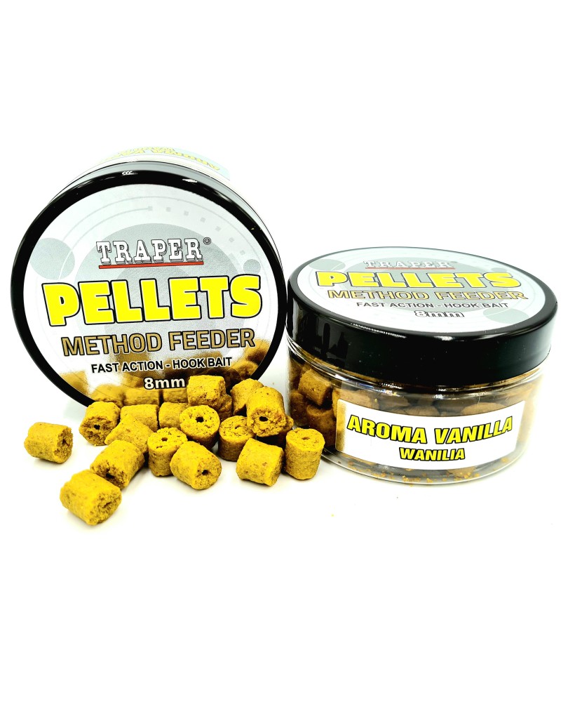 Method Feeder Traper Hook Pellets Wanilia 8mm 50g