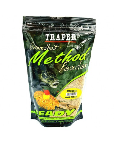 Zanęta Traper Method Feeder Ready Białe Robaki 750g
