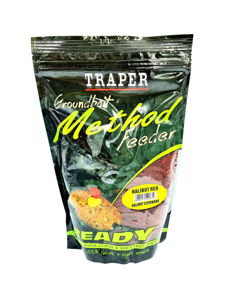 Zanęta Traper Method Feeder Ready Halibut Red 750g