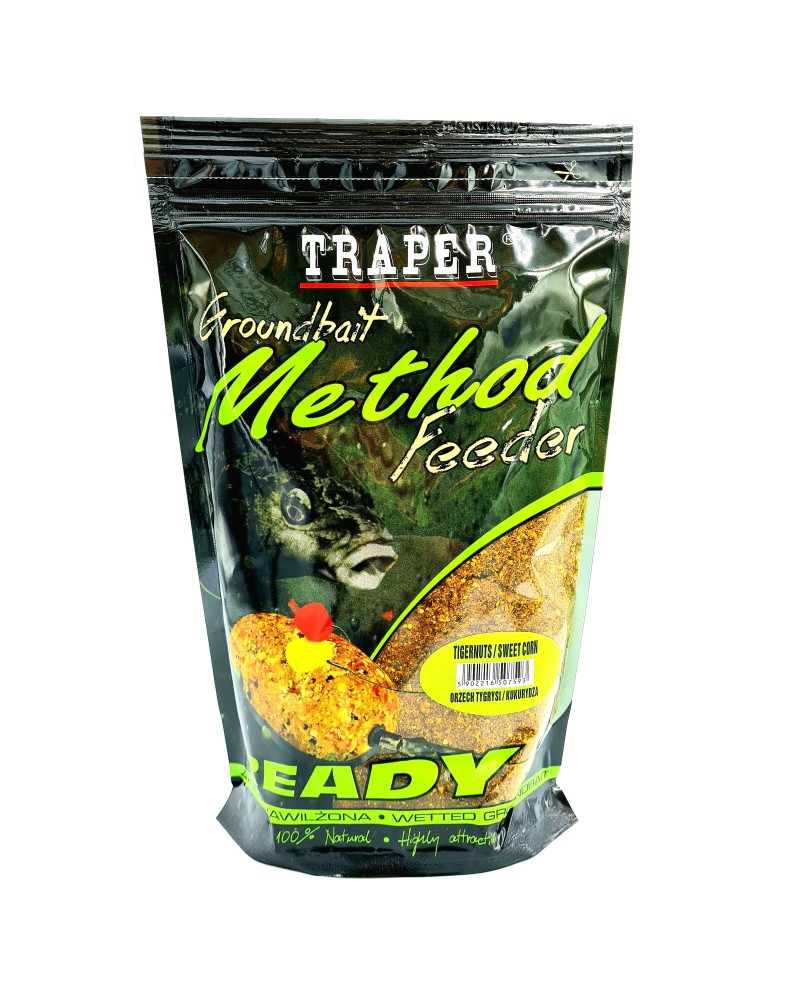 Zanęta Traper Method Feeder Ready Orzech Tygrysi/Kukurydza 750g