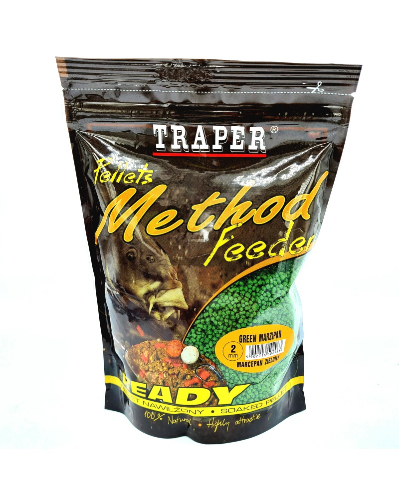 Method Feeder Pellet Traper Ready Marcepan Zielony 2mm 500g