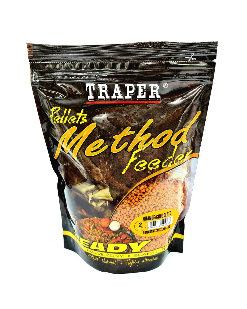 Method Feeder Pellet Traper Ready Pomarańcza/Czekolada 2mm 500g
