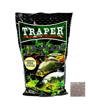 Zanęta Traper Sekret Lin Karaś Czerwone Robaki 1kg
