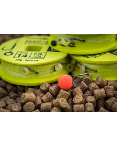 Haczyki Z Przyponem Matrix MXC-4 16 0.18mm 45cm Bait Band Rigs Barbless