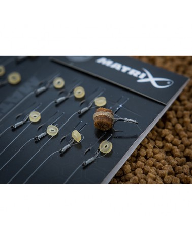 Haczyki Z Przyponem Matrix MXC-4 16 0.18mm 10cm Bait Band Rigs Barbless