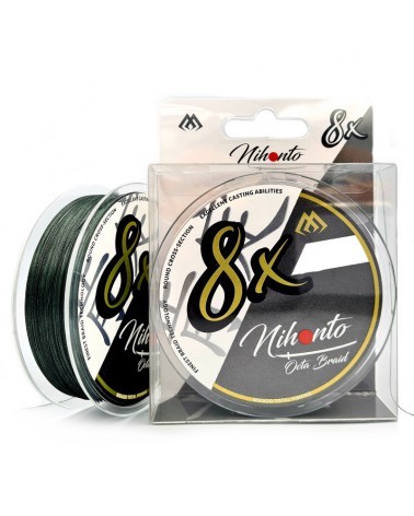 Plecionka Mikado Nihonto Octa Braid Green 150m 0,10mm