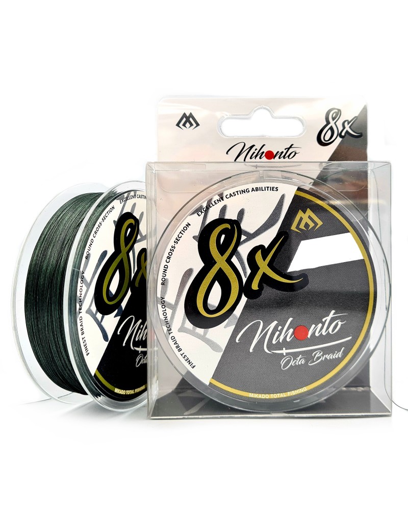 Plecionka Mikado Nihonto Octa Braid Green 150m 0,10mm
