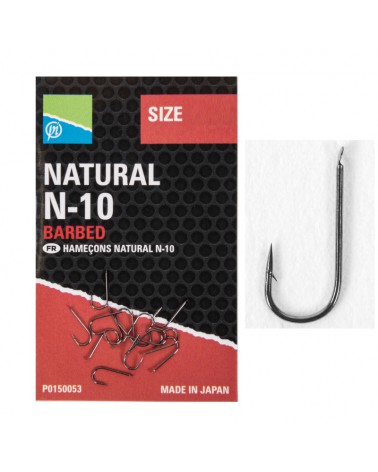 Haczyki Preston Natural Series N-10 roz. 18 10szt.
