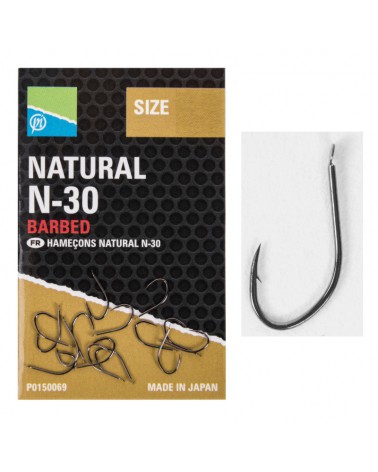 Haczyki Preston Natural Series N-30 roz. 14 10szt.
