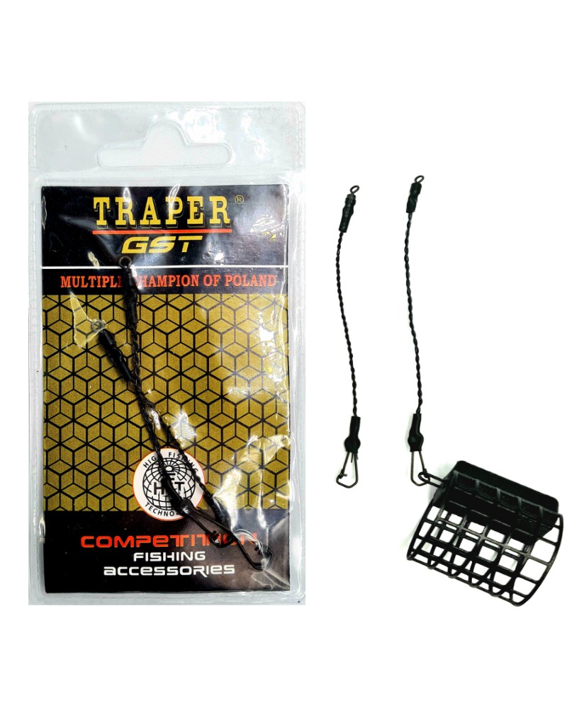 Łącznik Traper feeder link skrętka braided 5cm 2szt.