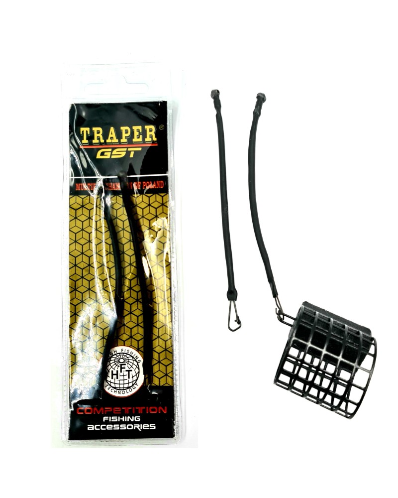 Łącznik Traper feeder link skrętka braided coated 10cm 2szt.