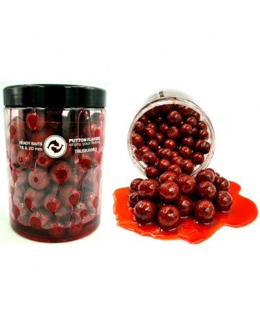 Kulki Putton Flavors Ready Baits w zalewie XXXL Truskawka 16&20mm 1000ml