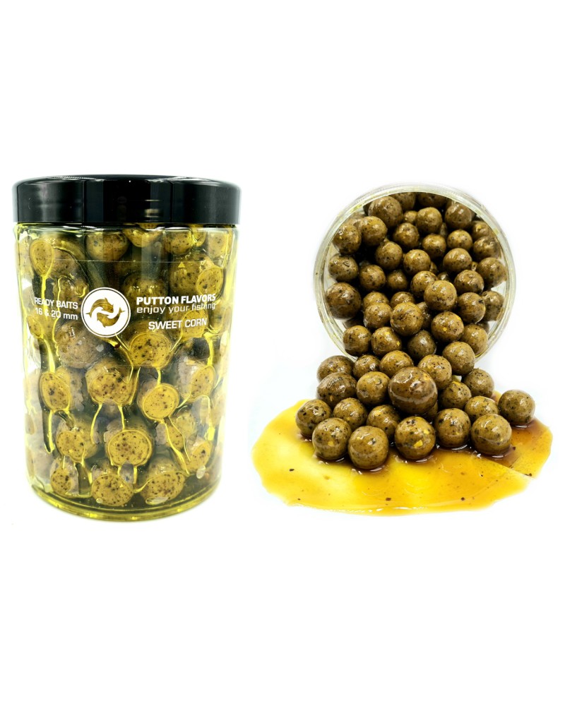 Kulki Putton Flavors Ready Baits w zalewie XXXL Sweet Corn 16&20mm 1000ml
