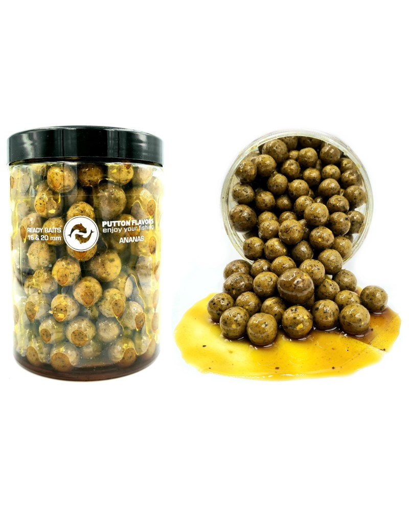 Kulki Putton Flavors Ready Baits w zalewie XXXL Ananas 16&20mm 1000ml