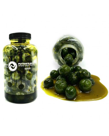 Kulki Putton Flavors Ready Baits w zalewie XXL Squid 16&20mm 500ml