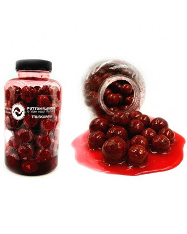 Kulki Putton Flavors Ready Baits w zalewie XXL Truskawka 16&20mm 500ml