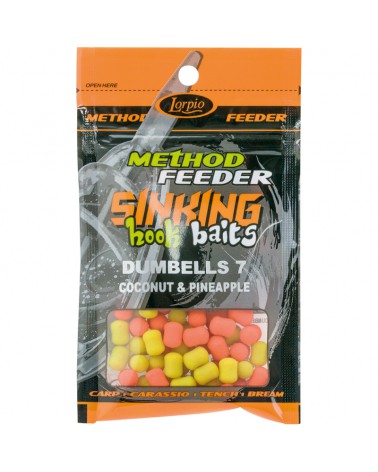 Przynęta Lorpio Hook Baits Sinking Dumbells 7mm Kokos I Ananas 20g