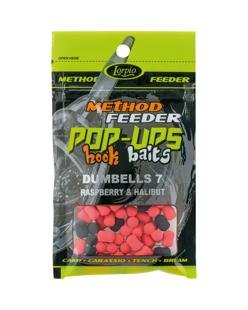Przynęta Lorpio Hook Baits Pop-Ups Dumbells 7 Malina I Halibut 15g
