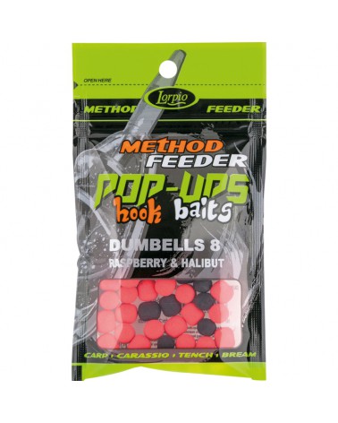 Przynęta Lorpio Hook Baits Pop-Ups Dumbells 8mm Malina I Halibut 15g