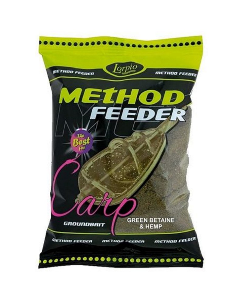 Zanęta Lorpio Method Feeder Green Betaine&Hemp 700g