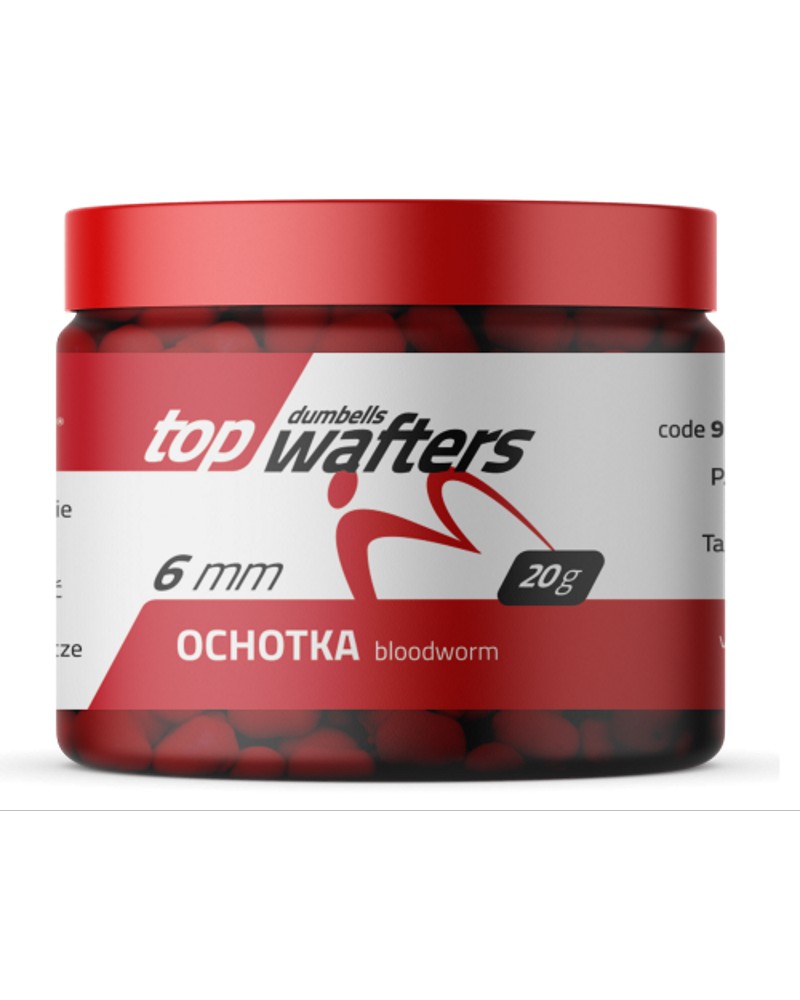 Top Dumbells Matchpro Wafters Bloodworm 6x8mm 20g