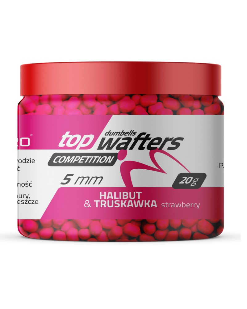 Top Dumbells MatchPro Wafters Halibut Strawberry 5x6mm 20g
