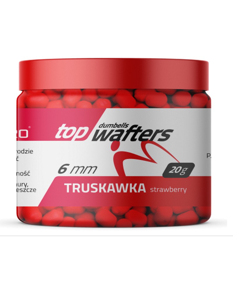 Top Dumbells MatchPro Wafters Truskawka 6x8mm 20g
