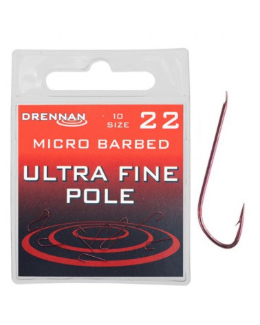 Haczyki Drennan Ultra Fine Pole rozmiar 22 10szt.