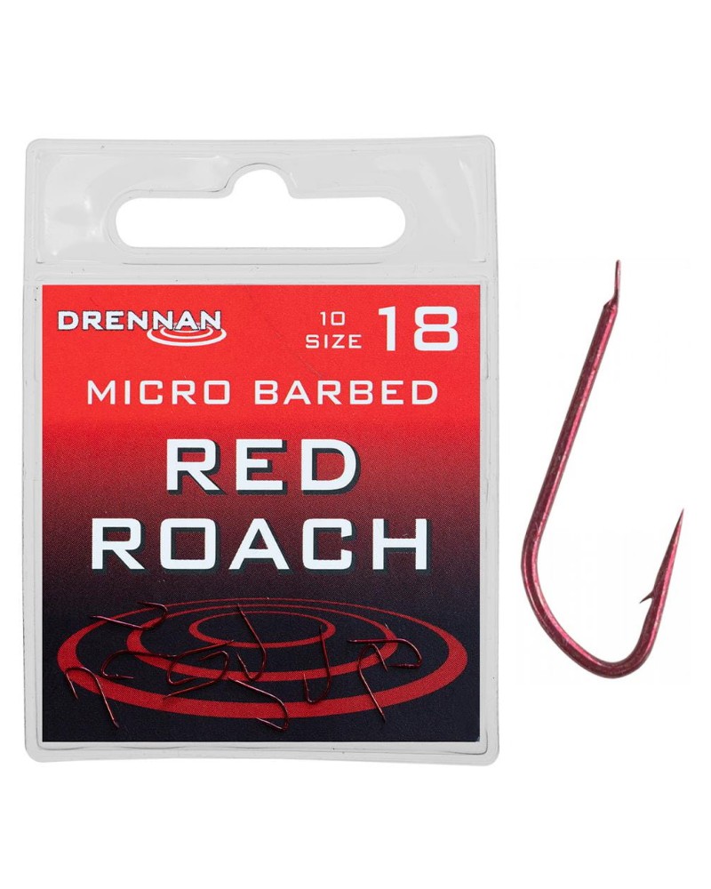 Haczyki Drennan Red Roach rozmiar 18 10szt.