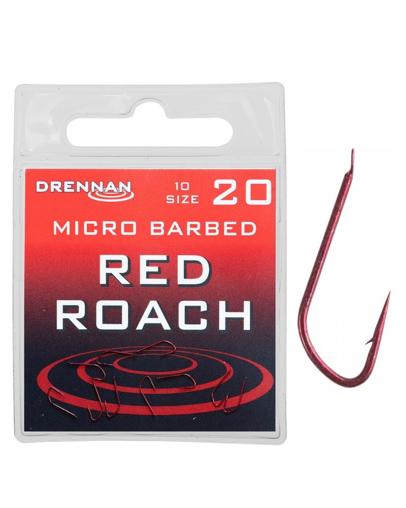 Haczyki Drennan Red Roach rozmiar 20 10szt.
